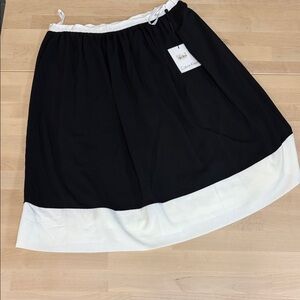 Calvin Klein Two-Tone A-Line Skirt‎